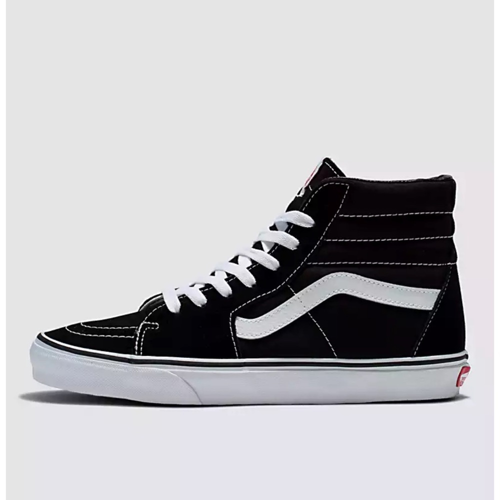 Vans Off the Wall SK8-Hi 🛹 Skateboard sneakers Black /White unisex 9.5W, 8M